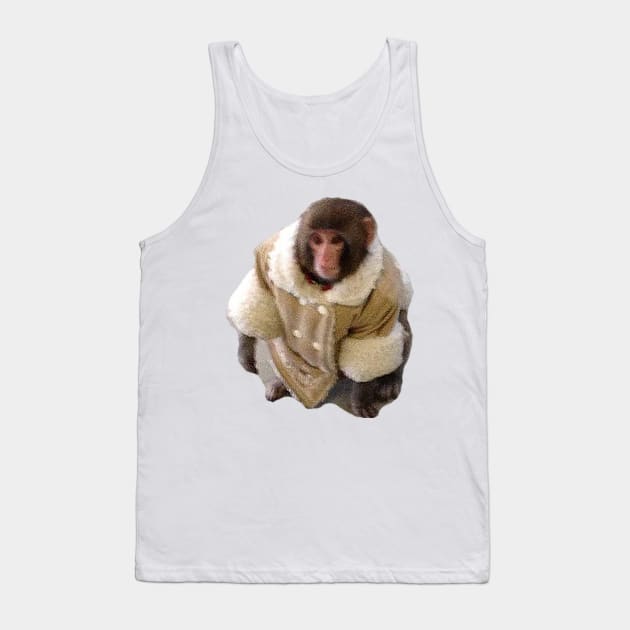 Stylish Yet Illegal Monkey Found Roaming Ikea Meme Sticker Tank Top by aterkaderk